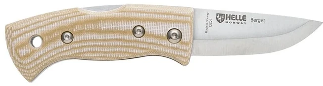 Nóż Helle Berget Beige Canvas Micarta 12C27
