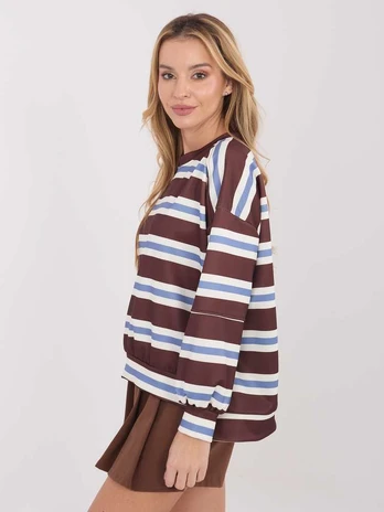 Italy Moda Bluza-IT-BL-9780-1.48-ciemny ruda