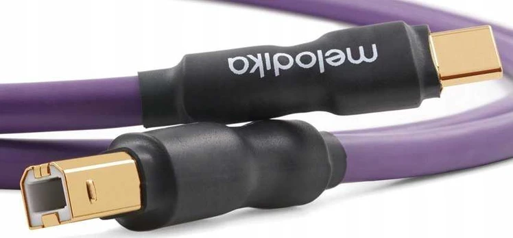 Kabelis USB Melodika USB-C - USB-B 1 m Violetinis (MELO-MDUCB10)
