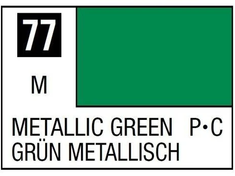 Mr Hobby Mr.Hobby - Mr.Color serijos nitro dažai C-077 Metallic Žalias, 10ml