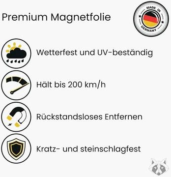 Magnetinis statybvietės transporto priemonės ženklas (32x10 cm)