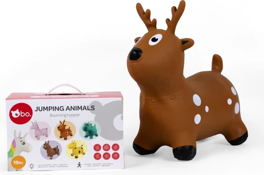 Šokinėjimo kamuolys Pulei Jumping Animals Elk 8006, 45 cm