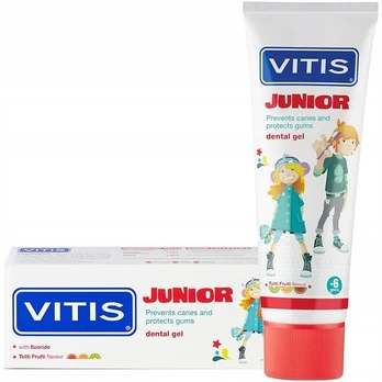 Dantų pasta VITIS Junior nuo 6 metų TUTTI FRUTTI 75 ml