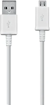 Kabelis USB Samsung USB-A - microUSB 1 m Baltas (ECB-DU4AWE)