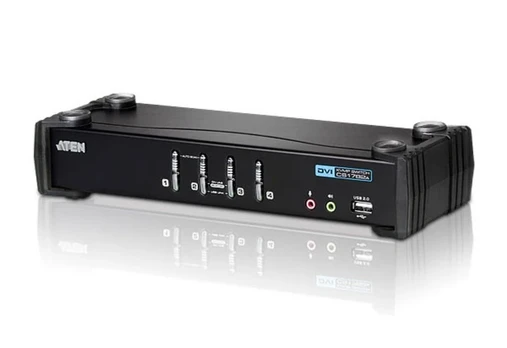 KVM komutatorius su 4 USB ir DVI jungtimis, modelis CS1764A