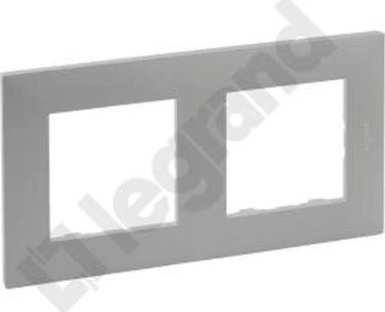 Legrand 863392 Niloe Step Ramka podwójna 2x aliuminio 863392