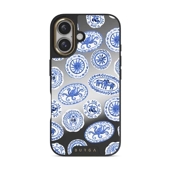 Taverna - iPhone 16 Case, Elite Mirror Dark (MagSafe) / Gold