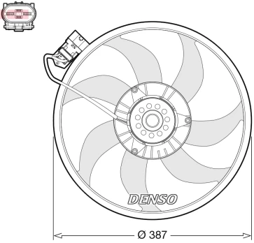 DENSO DER20017 Radiator fan