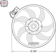 DENSO DER20017 Radiator fan kaina