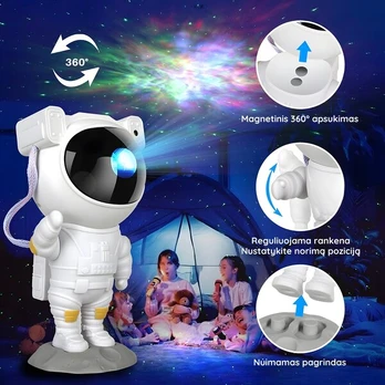 LED projektorius Astronautas