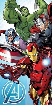 Vaikiškas rankšluostis Avengers, 70x140 cm