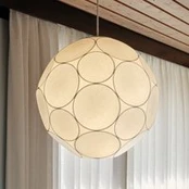 Tom Dixon pakabinama lempa „Soft“, Ø 45 cm, balta, plastikas, E27