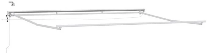 Elektrinė markizė su LED apšvietimu Baltas 4 x 2 m Aliuminis
