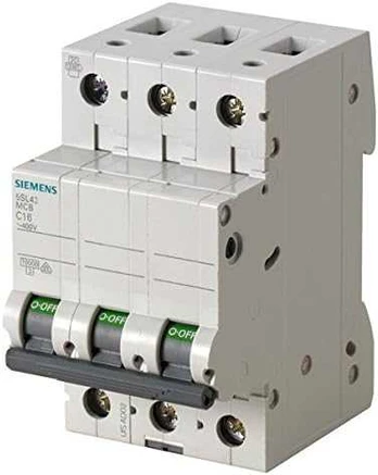 Siemens Grandinės pertraukiklis 3P B 25A 10kA AC 5SL4325-6