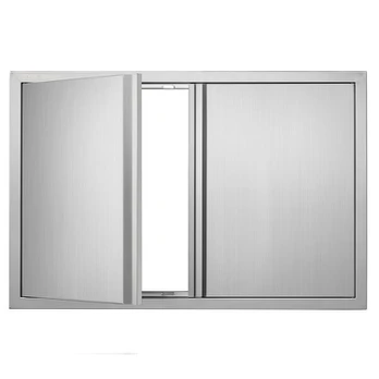 Lauko grilis durys Vevor, 91.4x61 cm, sidabrinės