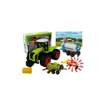 Lean Toys Set of Vehicle Farmer Tractor