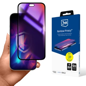 3mk Rainbow Privacy tempered glass for phone iPhone 18 Pro (privacy effect)