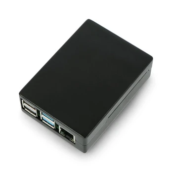 Raspberry Pi 4B aliumininis dėklas, juodas