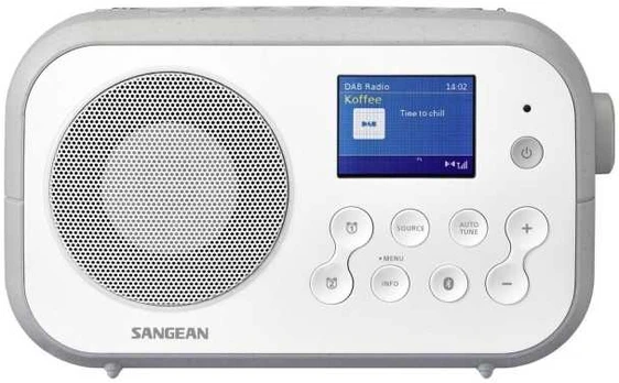 Sangean DPR-42BT baltas-pilkas DAB+ /FM-RDS Portable bluetooth Receiver
