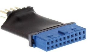 Inline Intos USB 19 pin - USB 9 pin, Juodas (33449L)
