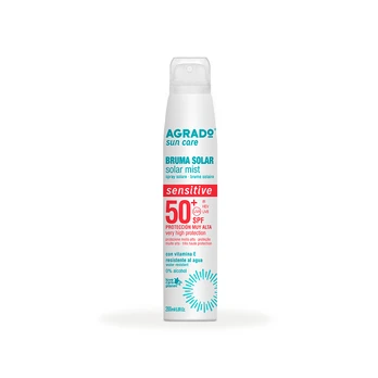 Apsauginis purškiklis nuo saulės kūnui Agrado Bruma Solar Sensitive SPF50, 200 ml