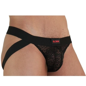 BURN 005 juodas jockstrapas XL