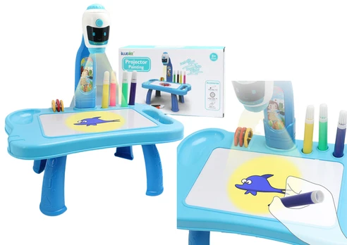 Piešimo projektorius Mini 2in1, mėlyna