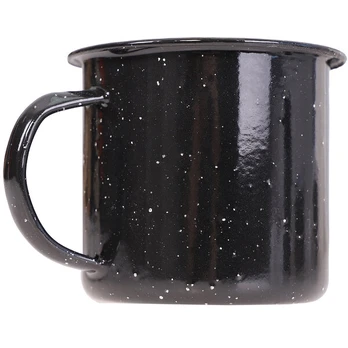 Metalinis kelioninis puodelis, WESTERN, juodas, 350ml