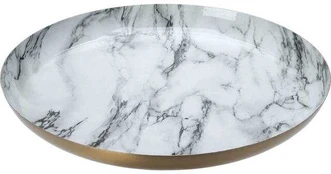 Home Styling Collection Dekoratyvinė lėkštė, baltas marmuras