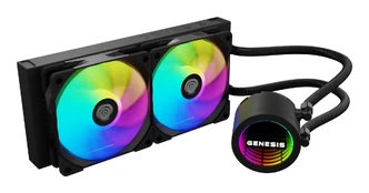 Genesis Hydria 240 ARGB juoda kaina