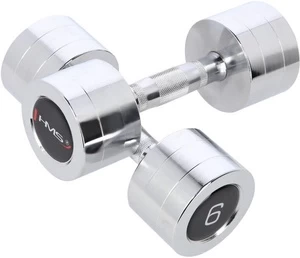 Svorių rinkinys HMS Chrome Dumbbells, 6 kg x 2 vnt.
