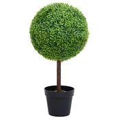 Dirbtinis buksmedis vazone, žalias, 50cm, rutulio formos kaina