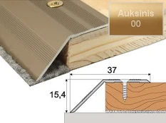 Profilis Effector A39 laiptams | auksinis 180 cm 37x15,4 mm