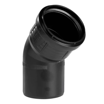Betriukšmės kanalizacijos alkūnė PIPELIFE Master 3Plus, DN110, 45°