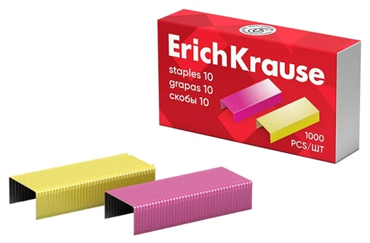 Sąsagėlės ErichKrause, Nr. 10, 1000 vnt., spalvotos