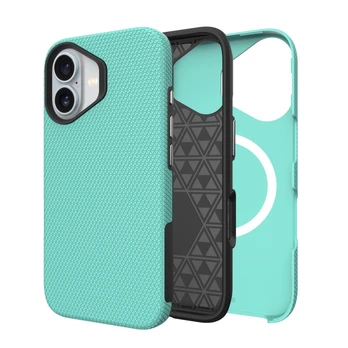 Dėklas Perfectionists Triangle Mag Case Apple iPhone 16 žalias