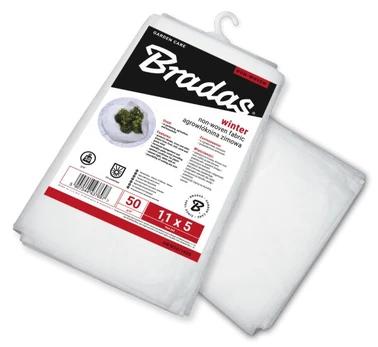 Agroplėvelė nuo šalnų Bradas Winter, 50 g/m², 1.6 x 5 m, balta
