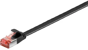Goobay CAT 6 flat-patch cable U/FTP, juodas, 5 m - copper