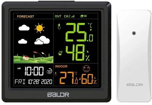 Rainpoint BALDRTHERM B0389WST2H2-V1 Orų stotelė with Outdoor Sensor