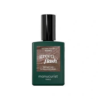 MANUCURIST_Green Flash Led Gel Nail Lacquer Quartz nagų lakas 15 ml