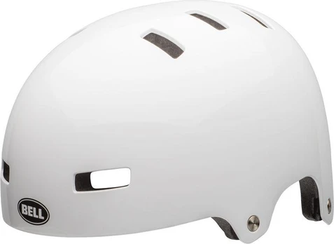Bell Kask juniorski Span blizgus baltas dydis S (51–55 cm)