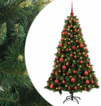 Dirbtinė kalėdinė eglutė su rutuliuku 180 cm 300 LED