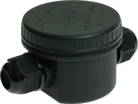 Enclosure: junction box | wall mount | IP66 | Body: black