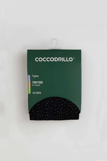 COCCODRILLO pėdkelnės TIGHT MICROFIBRE COLORFUL, juodos, cm