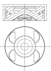 Stūmoklis MAHLE 001PI00105000
