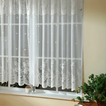 2 vnt. Elegantiškos Baltos Nėrinių Trumpų Užuolaidų