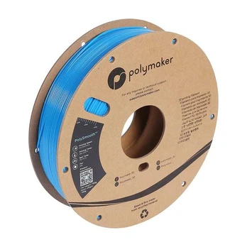 Plastikas Polymaker PolySmooth PVB - 1.75mm - 0.75kg - Electric Mėlyna