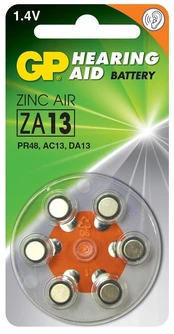 Elementai GP GPPBZZ13F000, ZA13/PR48, 1.4 V, 1 vnt. kaina