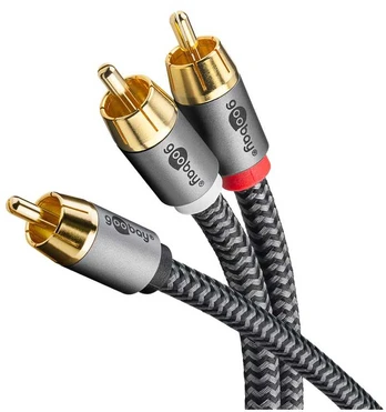 Goobay Plus Cinch Y-Kabelis, 5.0 m