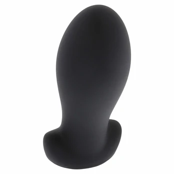 HIDDEN DESIRE Extreme Heavy Stretcher Plug Medium Silicone Black 5.5cm